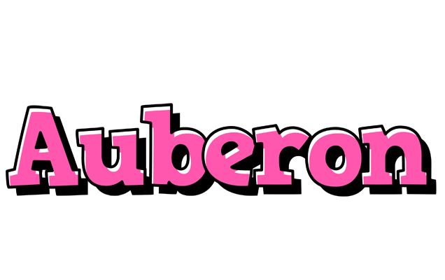 Auberon girlish logo