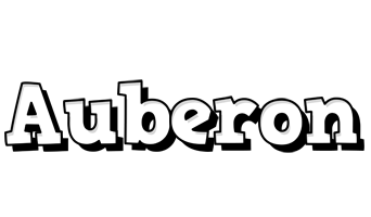 Auberon snowing logo