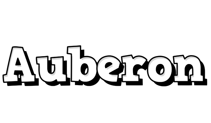 Auberon snowing logo