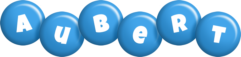 Aubert candy-blue logo