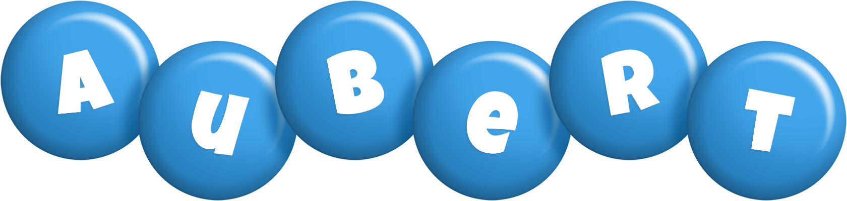 Aubert candy-blue logo