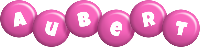 Aubert candy-pink logo