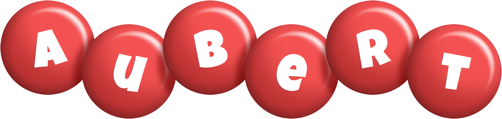 Aubert candy-red logo