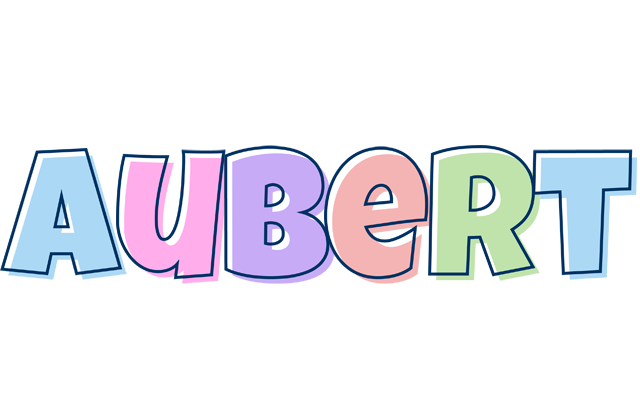 Aubert pastel logo