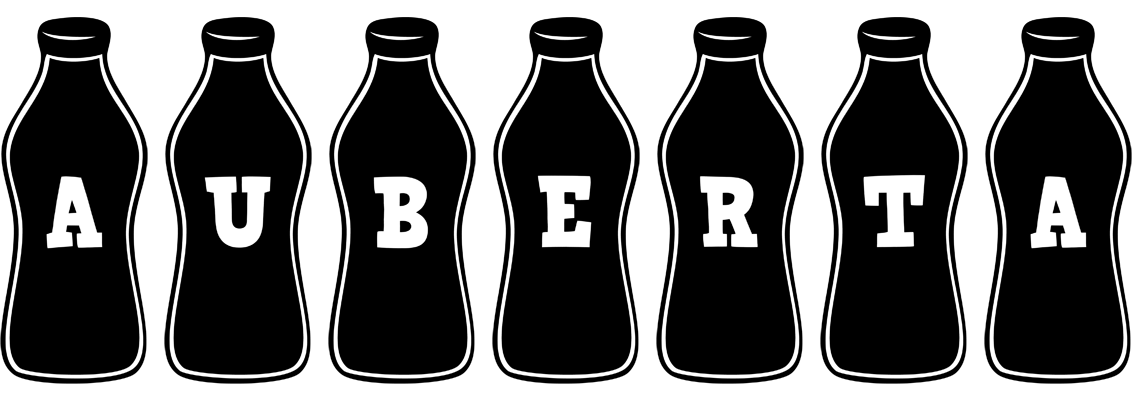 Auberta bottle logo