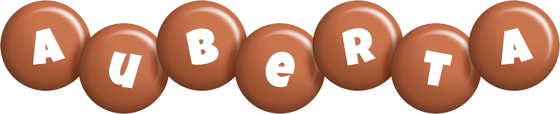 Auberta candy-brown logo