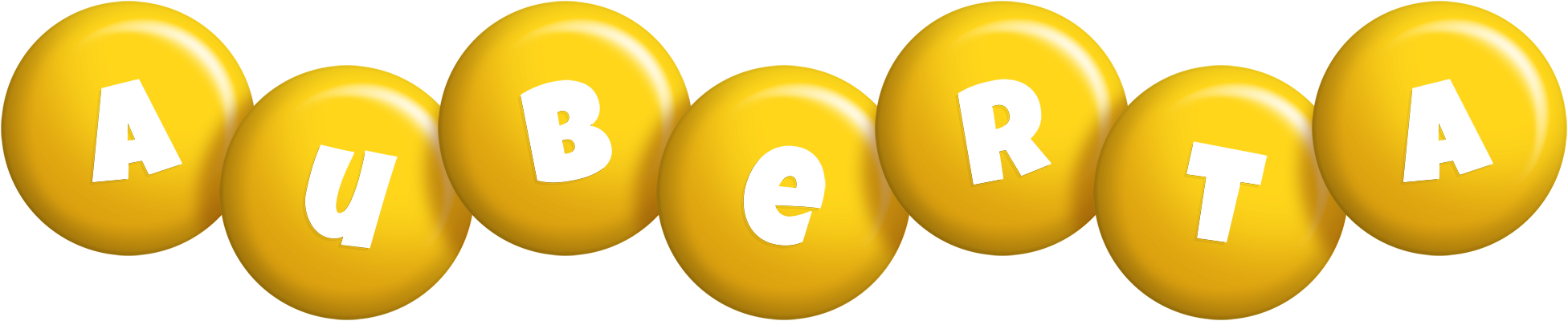 Auberta candy-yellow logo