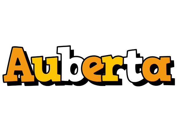 Auberta cartoon logo