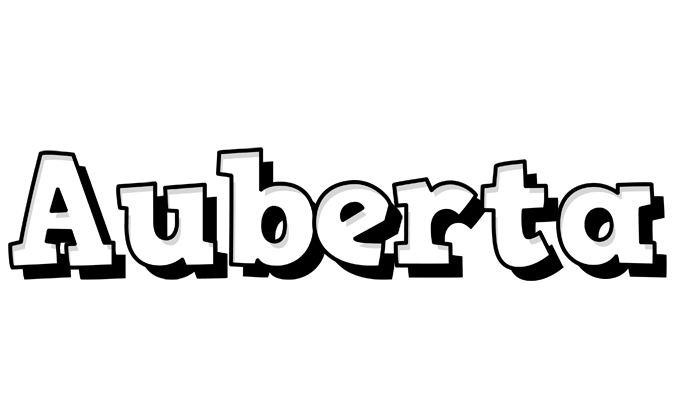 Auberta snowing logo