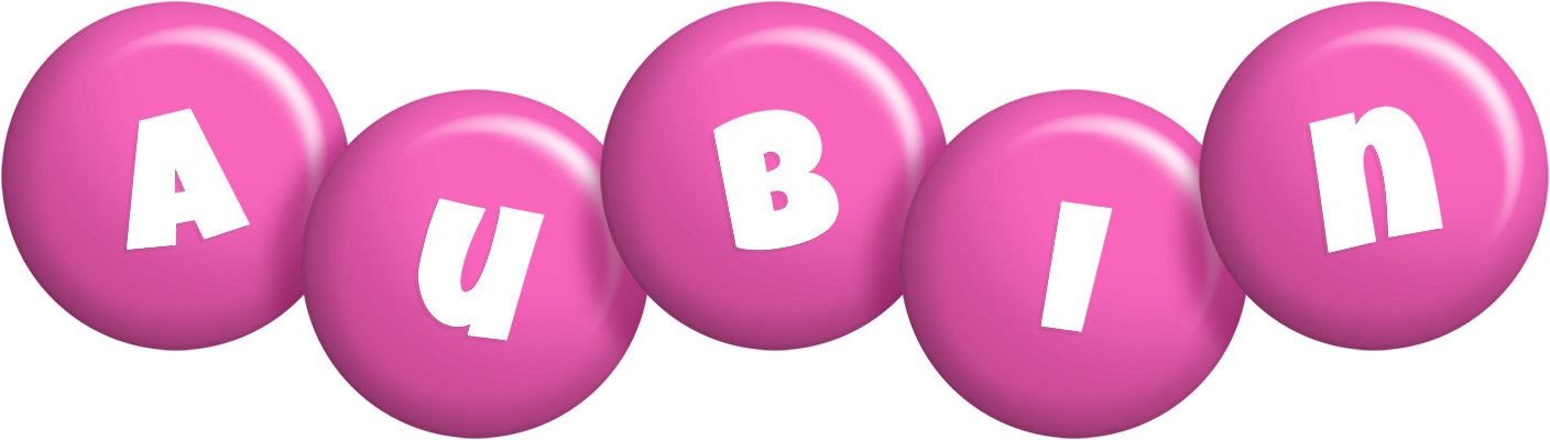 Aubin candy-pink logo