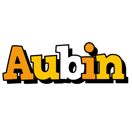 Aubin cartoon logo