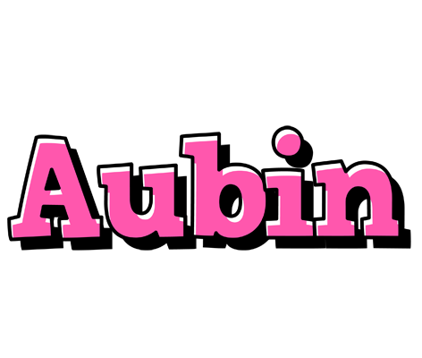 Aubin girlish logo