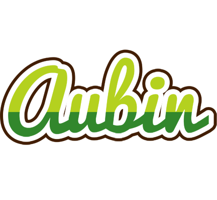 Aubin golfing logo