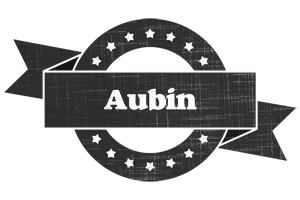 Aubin grunge logo