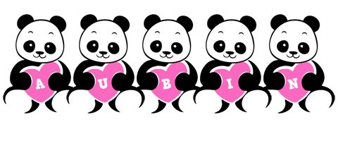 Aubin love-panda logo