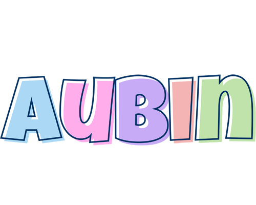 Aubin pastel logo