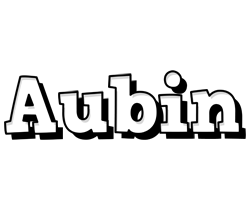 Aubin snowing logo