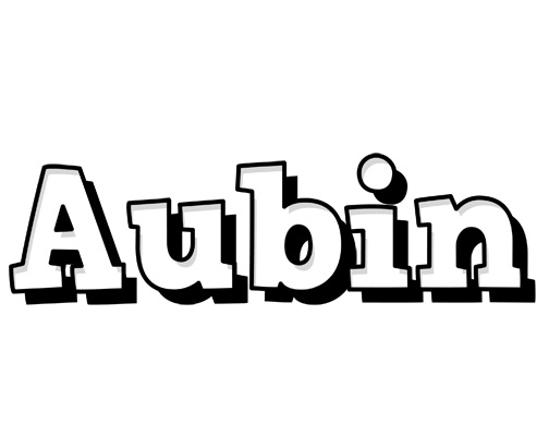 Aubin snowing logo