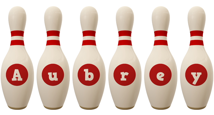 Aubrey bowling-pin logo