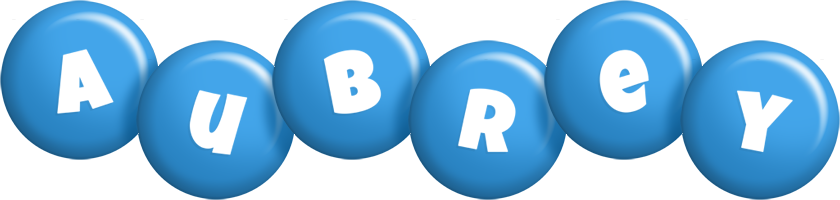 Aubrey candy-blue logo