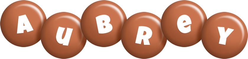 Aubrey candy-brown logo