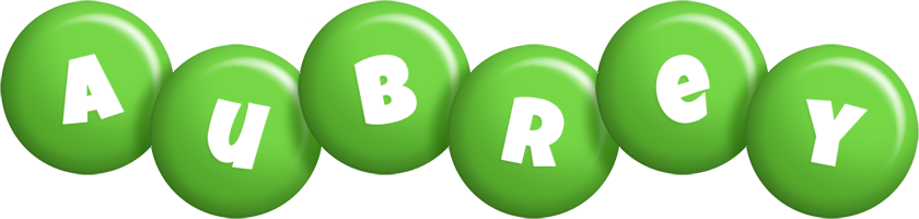 Aubrey candy-green logo