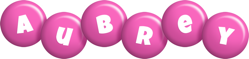Aubrey candy-pink logo