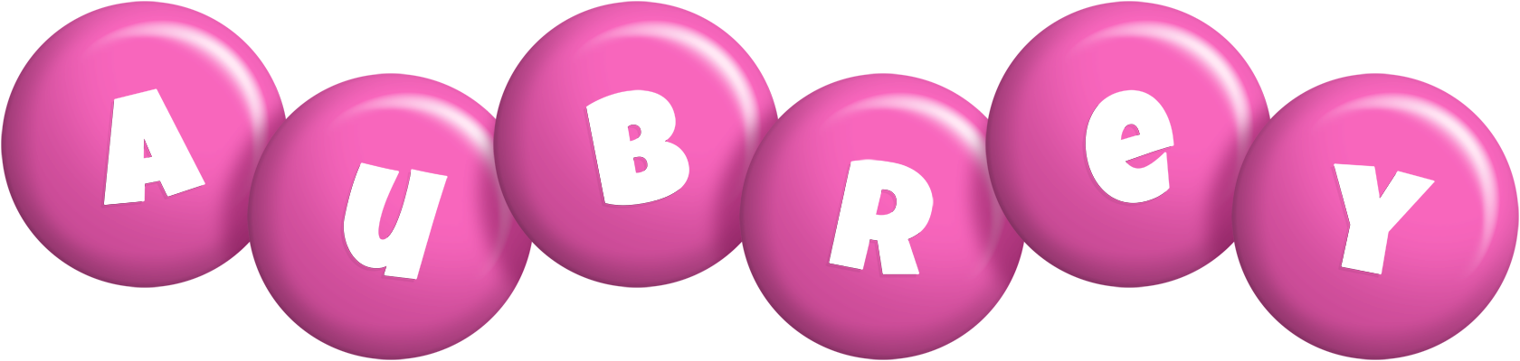 Aubrey candy-pink logo