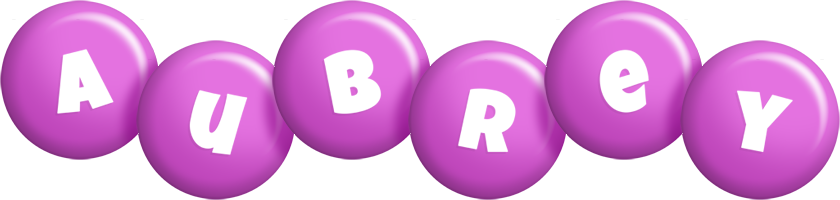 Aubrey candy-purple logo
