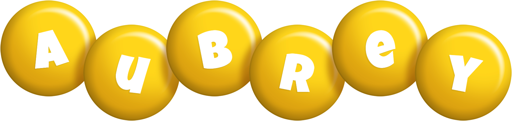 Aubrey candy-yellow logo