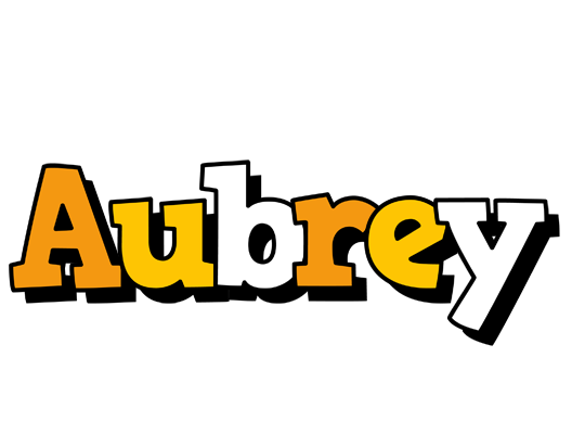 Aubrey cartoon logo