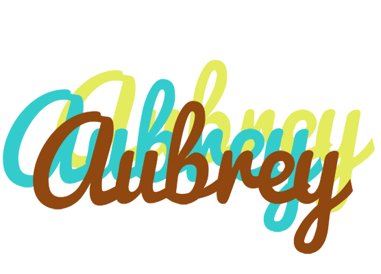 Aubrey cupcake logo