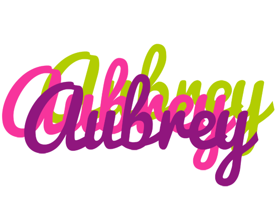 Aubrey flowers logo