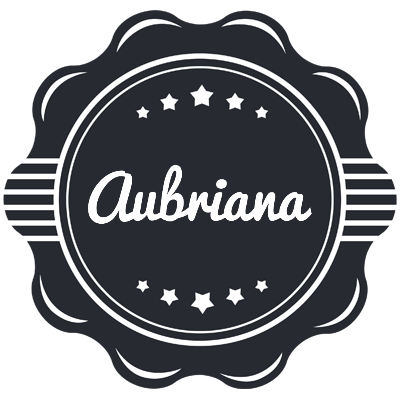 Aubriana badge logo