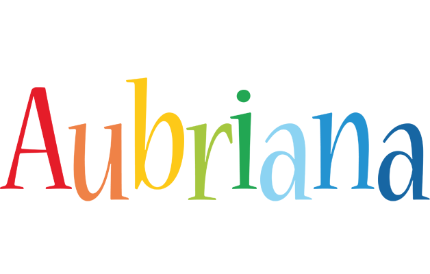 Aubriana birthday logo