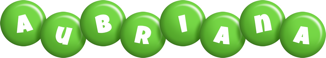 Aubriana candy-green logo