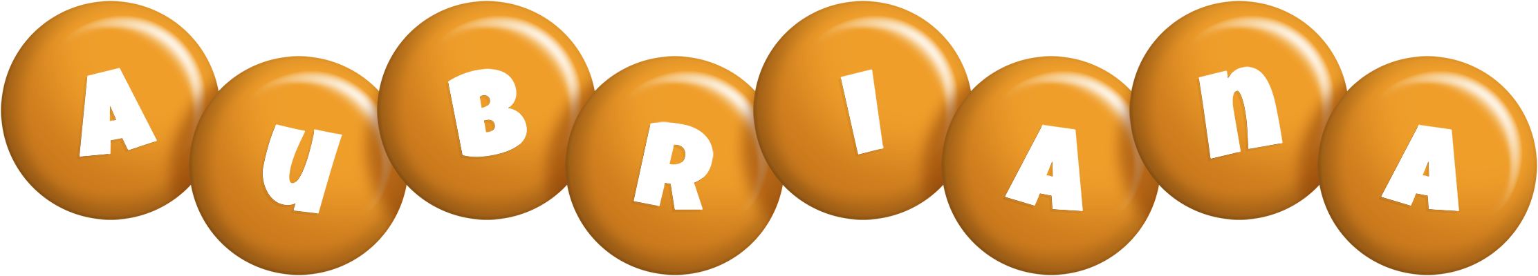Aubriana candy-orange logo