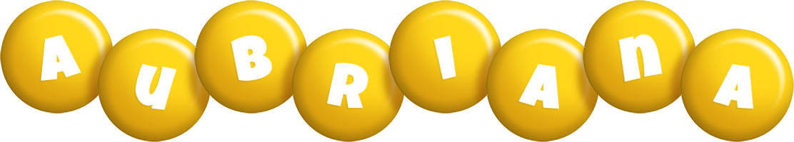 Aubriana candy-yellow logo