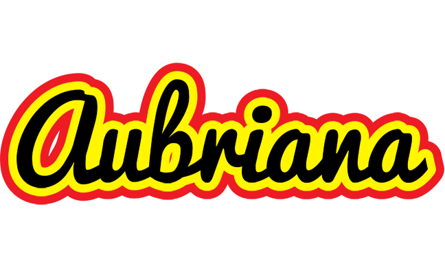 Aubriana flaming logo