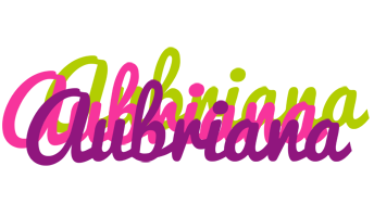 Aubriana flowers logo