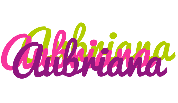 Aubriana flowers logo