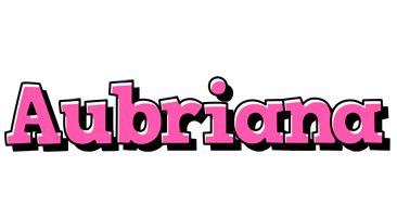 Aubriana girlish logo