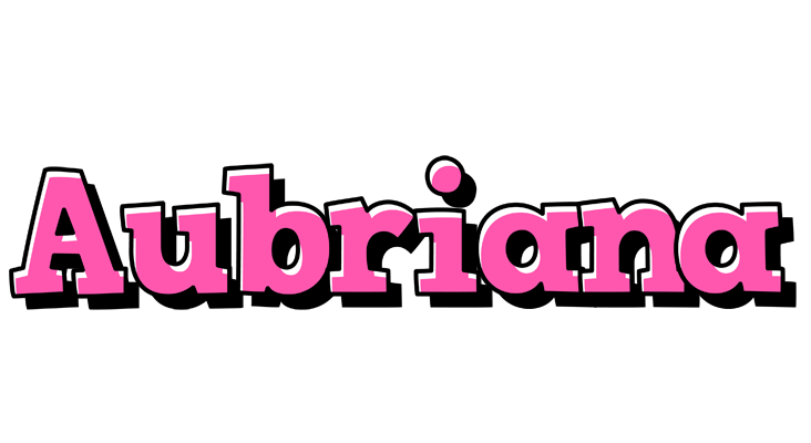 Aubriana girlish logo