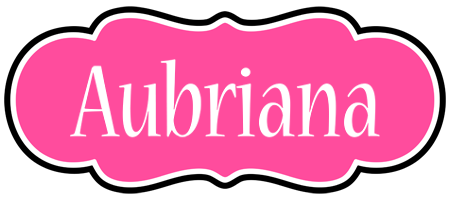 Aubriana invitation logo