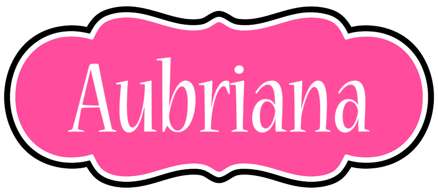 Aubriana invitation logo