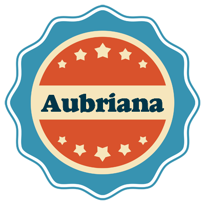 Aubriana labels logo