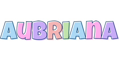 Aubriana pastel logo