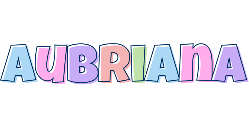 Aubriana pastel logo