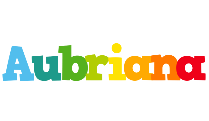 Aubriana rainbows logo