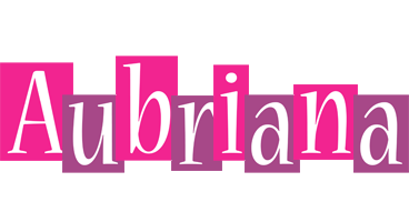 Aubriana whine logo